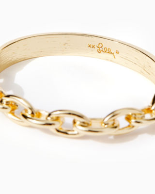 Harbour Links Bracelet, Gold Metallic, large image 2 - Lilly Pulitzer