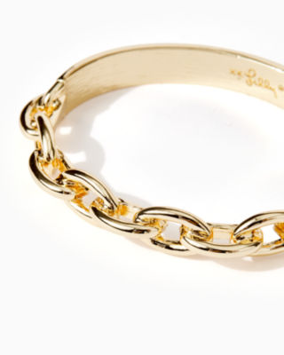 Harbour Links Bracelet, Gold Metallic, large image 3 - Lilly Pulitzer