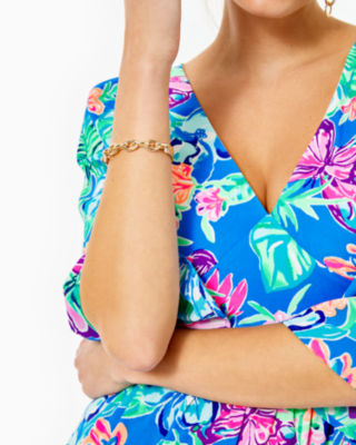 Harbour Links Bracelet, Gold Metallic, large image 4 - Lilly Pulitzer