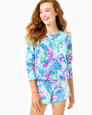 Luxletic Alex Crewneck Pullover, , large - Lilly Pulitzer