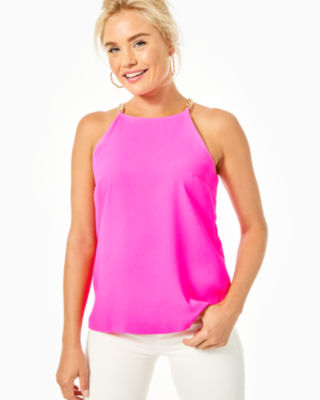 Image of Lilly Pulitzer Adrienne Halter Tank Top