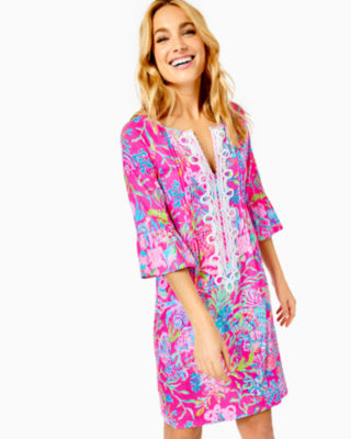 Lilly Pulitzer Krysta Tunic Dress In Pink Isle Shell Me Something Good