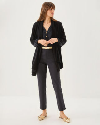 Lilly Pulitzer Lanelle Cashmere Wrap In Black