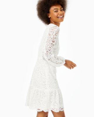 Cerise Dress, Resort White Cerise Lace, large image 3 - Lilly Pulitzer