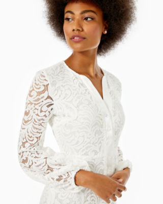 Cerise Dress, Resort White Cerise Lace, large image 4 - Lilly Pulitzer