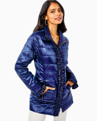 Doria Puffer Jacket, , large - Lilly Pulitzer