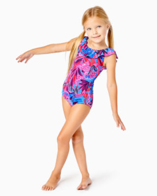 UPF 50+ Girls Eliana Swimsuit, , large - Lilly Pulitzer