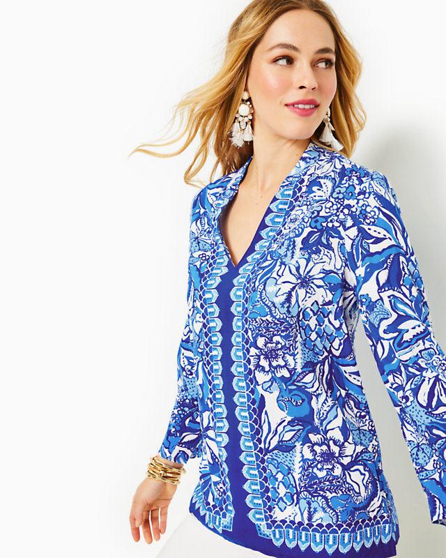 Luna Bay Tunic Top, , large - Lilly Pulitzer