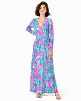 Marseilles Wrap Maxi Dress, , large - Lilly Pulitzer