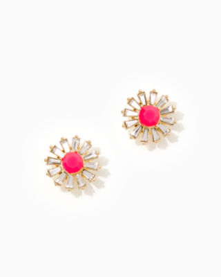 Fizz Stud Earrings, Cockatoo Pink, large image number NaN Zoomed