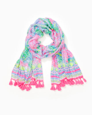 Resort Scarf, Multi Stargazer Engineered Scarf, large image 2 - Lilly Pulitzer