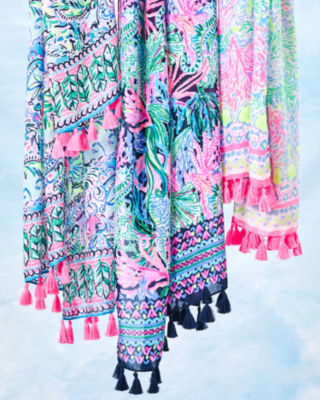 Resort Scarf, Multi Stargazer Engineered Scarf, large image 4 - Lilly Pulitzer