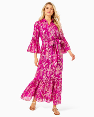 lilly pulitzer long sleeve maxi dress