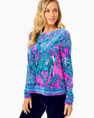 Rami Velour Sweatshirt, , large - Lilly Pulitzer