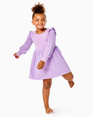 Girls Long Sleeve Llama Sweater Dress - Little Llamas