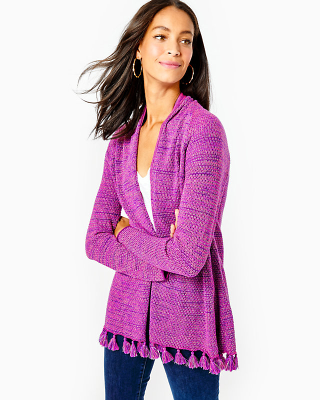 Tova Open-Front Cardigan, , large - Lilly Pulitzer