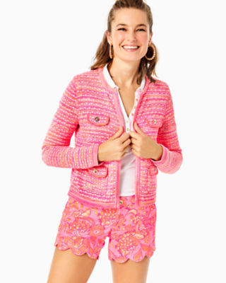 Lilly pulitzer cheap pink cardigan