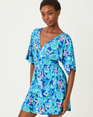 Parigi Skort Romper, Corsica Blue Turtle Villa, large