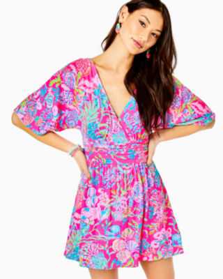 Lilly Pulitzer Parigi Skort Romper In Pink Isle Shell Me Something Good