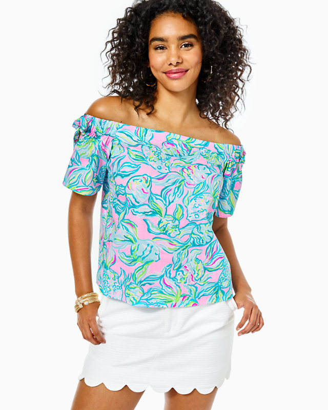 Tamara Off-The-Shoulder Top, , large - Lilly Pulitzer