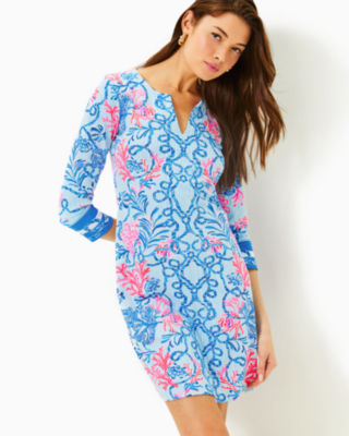 Lilly Pulitzer Upf 50+ Nadine Chillylilly Dress In Blue
