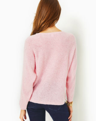 Soleen Sweater In Pink Blossom Metallic