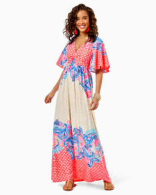 Lilly pulitzer maxi shop dress with sleeves