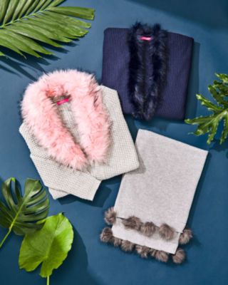 Adelaine Cardigan, Heathered Seaside Grey Metallic, large image 6 - Lilly Pulitzer