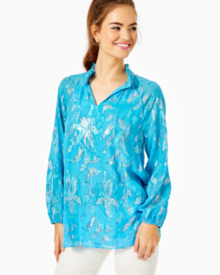Image of Lilly Pulitzer Galiana Silk Top