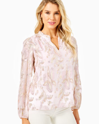 Image of Lilly Pulitzer Giana Silk Top