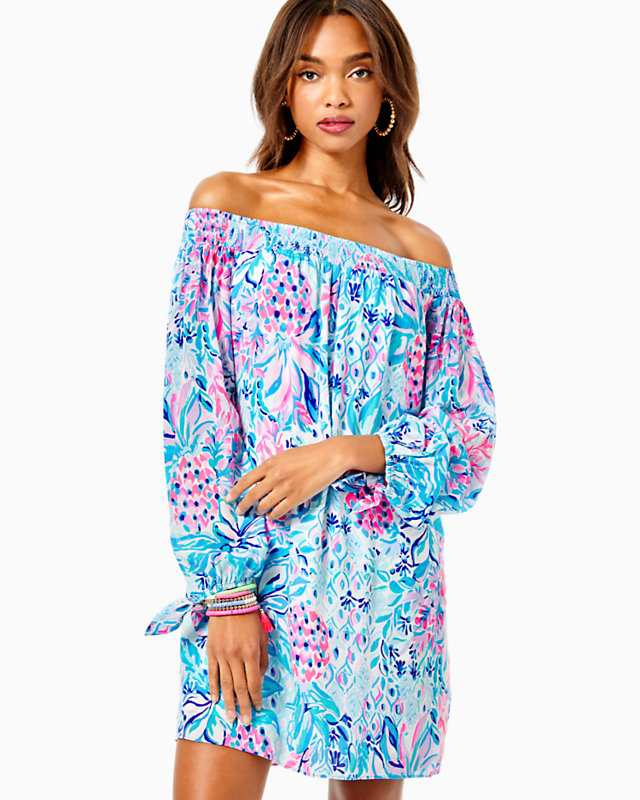Maryellen Off-The-Shoulder Dress, , large - Lilly Pulitzer