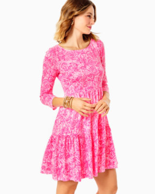 Lilly Pulitzer Geanna Swing Dress In Pink Blossom Foxy Llama