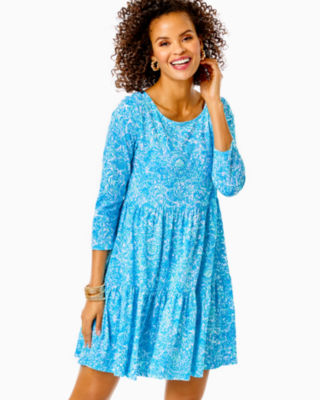 blue zodiac dress Lilly Pulitzer blue and gold Beccalyn maxi dress, size XS, NEW WITH TA main image 0