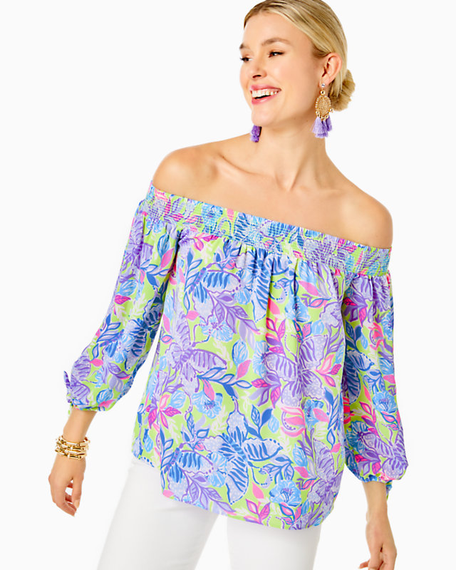 Maryellen Off-The-Shoulder Top, , large - Lilly Pulitzer