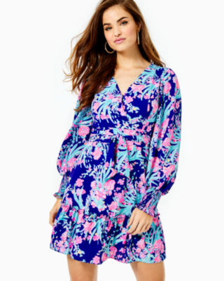 Lilly Pulitzer Rosie Stretch Dress In Corsica Blue Toucan Party | ModeSens