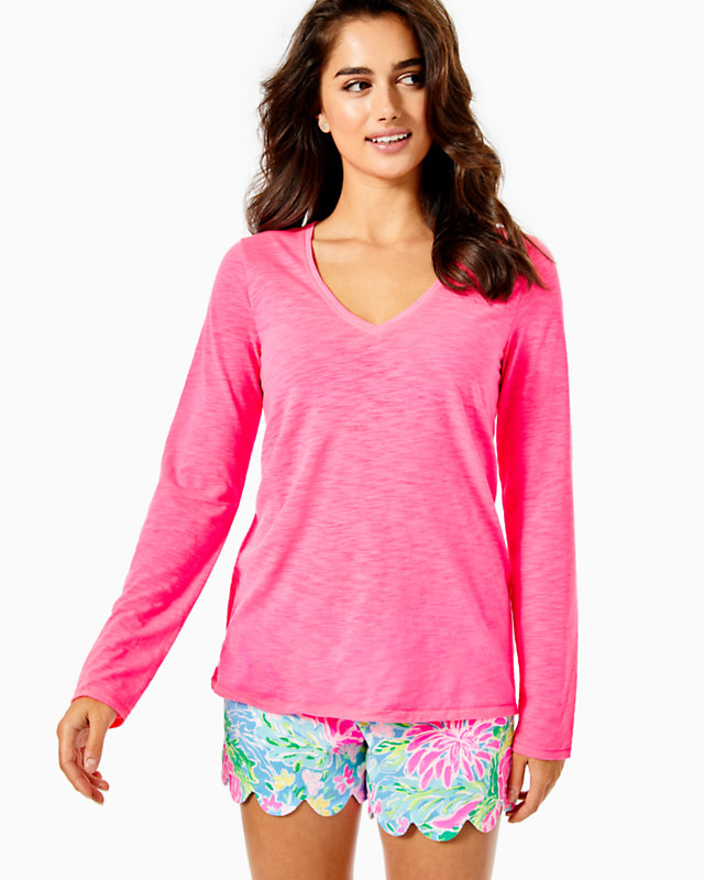 Etta Long Sleeve Top, , large - Lilly Pulitzer