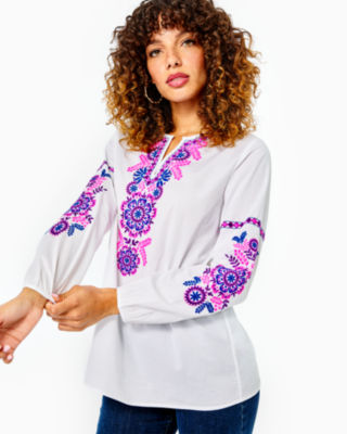 Coretta Tunic Top, , large - Lilly Pulitzer