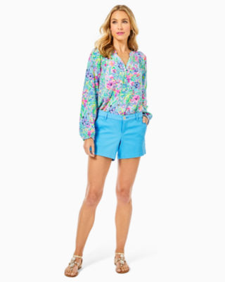 NWT LILLY PULITZER BLUE CURRENT CALLAHAN 5" SHORT 14 16 