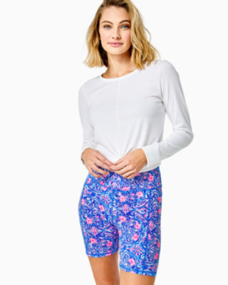 Lilly Pulitzer Weekender High Rise Leggings Borealis Blue Squared