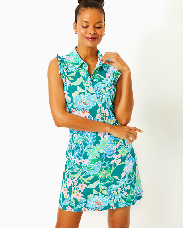 UPF 50+ Luxletic Silvia Dress, Multi Hot On The Vine, large - Lilly Pulitzer