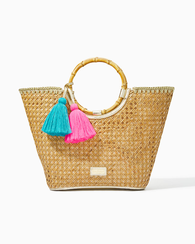 Grotto Cane Tote, , large - Lilly Pulitzer