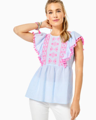 Raquelle Top, , large - Lilly Pulitzer