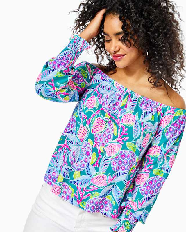 Lana Off-The-Shoulder Top, , large - Lilly Pulitzer