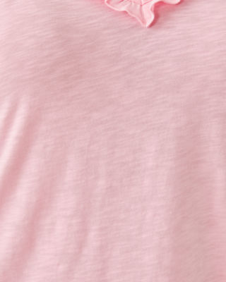 Gigi Ruffle Tank Top, Pink Muse, large image 3