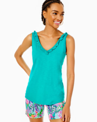 Gigi Ruffled Tank 40 Off! Lilly Pulitzerwomens Tops Guaranteed 100
