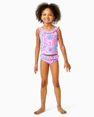 UPF 50+ Girls Kinsey Tankini, , large - Lilly Pulitzer