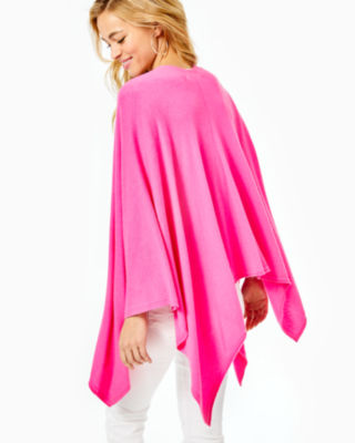 Terri Sweater Wrap, Cockatoo Pink, large image 1 - Lilly Pulitzer