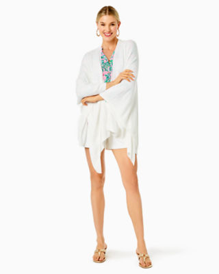 Shop Lilly Pulitzer Terri Sweater Wrap In Resort White