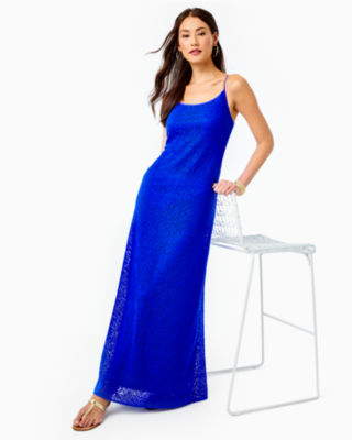 lilly pulitzer blue maxi