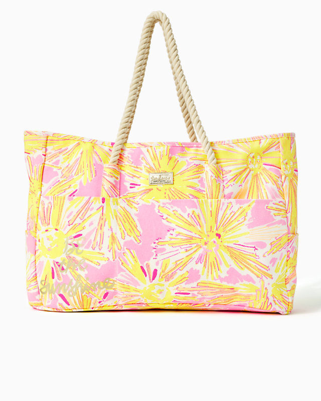 Printed Beach Tote, , large - Lilly Pulitzer